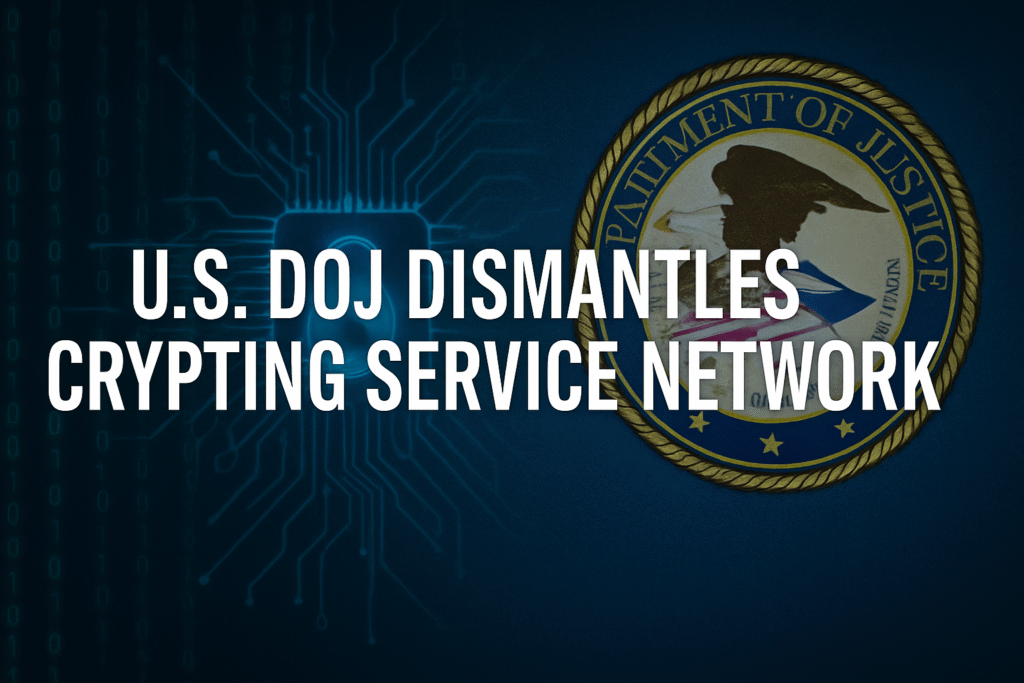U.S. DoJ Dismantles Crypting Service Network